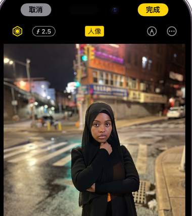 炉霍苹果15服务店分享如何在iPhone15系列机型拍摄照片中添加人像效果 